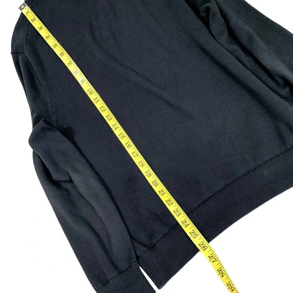 Lands' End Classic 100% Supima Cotton V Neck Lightweight Sweater Size S Black - Picture 11 of 12